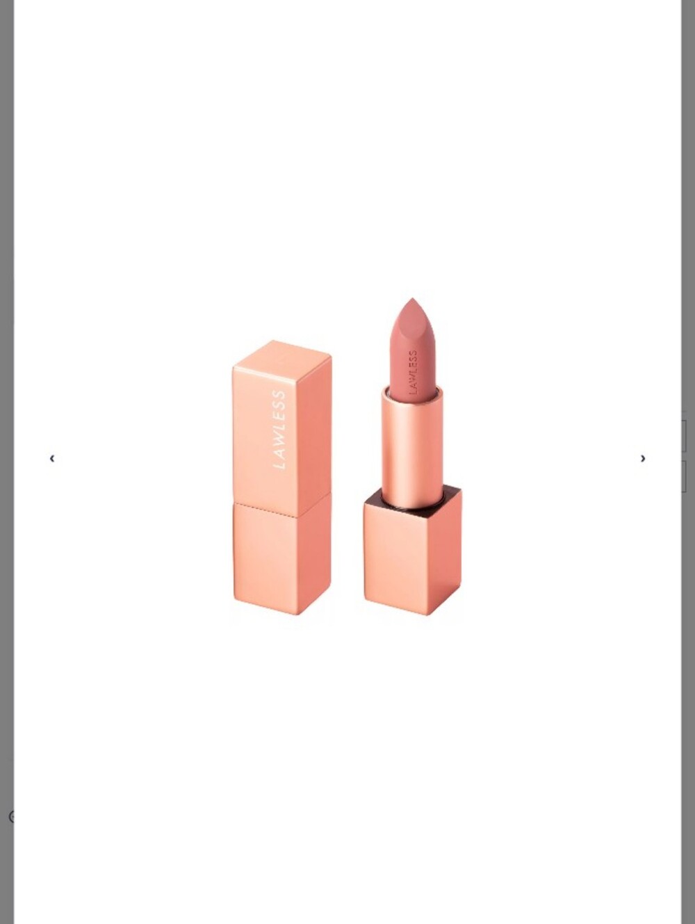 LAWLESS Soft Nude Pink Lipstick —shade Tropical